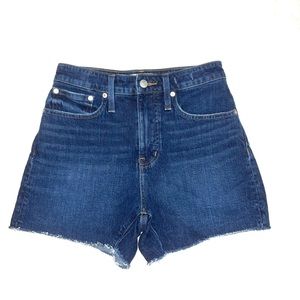 Madewell curvy very high rise denim jeans shorts